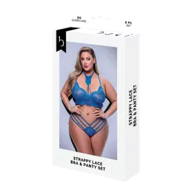 Set di Lingerie Baci Lingerie Bra & Panty Azzurro (Queen) di Baci Lingerie, Completi intimi - Rif: S9405501, Prezzo: 18,88 €,...