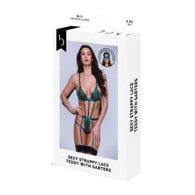 Set di Lingerie Baci Lingerie Lace Teddy Verde (M/L) di Baci Lingerie, Completi intimi - Rif: S9405506, Prezzo: 25,10 €, Scon...