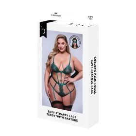 Set di Lingerie Baci Lingerie Lace Teddy Verde (Queen) di Baci Lingerie, Completi intimi - Rif: S9405507, Prezzo: 29,90 €, Sc...