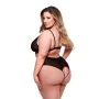 Body Baci Lingerie Crotchless Nero Queen size di Baci Lingerie, Pagliaccetti e body - Rif: S9405510, Prezzo: 30,32 €, Sconto: %