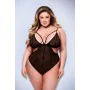 Leotard Baci Lingerie Crotchless Black Queen size by Baci Lingerie, Teddies & Bodysuits - Ref: S9405510, Price: 30,32 €, Disc...