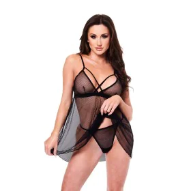 Conjunto de Lencería Baci Lingerie Babydoll & G-string Negro 2 Piezas (M/L) de Baci Lingerie, Conjuntos de lencería - Ref: S9...