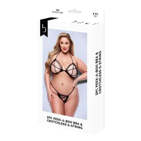 Conjunto de Lencería Baci Lingerie Crotchless G- Negro 2 Piezas (Queen size) de Baci Lingerie, Conjuntos de lencería - Ref: S...