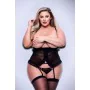 Corsé Baci Lingerie Peek-a-boo Negro 2 Piezas (Queen size) de Baci Lingerie, Corsés y bustiers - Ref: S9405540, Precio: 29,37...