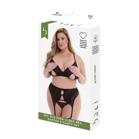 Conjunto de Lingerie Baci Lingerie Peek-A-Boo Bra Preto (Queen) de Baci Lingerie, Conjuntos de lingerie - Ref: S9405552, Preç...