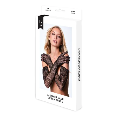 Gloves Baci Lingerie Allover Lace Opera Black by Baci Lingerie, Accessories - Ref: S9405676, Price: 10,12 €, Discount: %