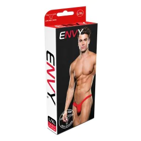 Tanga Lowrise Envy Zip Rouge L/XL de Envy, Strings - Réf : S9405690, Prix : 12,84 €, Remise : %