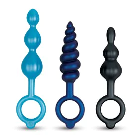 Plug Anal B-Vibe Azul 3 Peças de B-Vibe, Plugs - Ref: S9405919, Preço: 35,24 €, Desconto: %