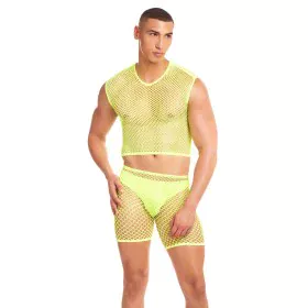 Conjunto de Lingerie Rainbow Party Amarelo S/M de Rainbow Party, Camisolas sem mangas e coletes eróticos - Ref: S9405952, Pre...