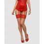 Bas avec porte jarretelles Obsessive Lovica stockings Rouge L/XL de Obsessive, Bonneterie - Réf : M0400759, Prix : 7,45 €, Re...