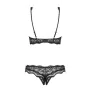 Set di Lingerie Obsessive Luvae Nero S/M di Obsessive, Completi intimi - Rif: M0400818, Prezzo: 21,85 €, Sconto: %