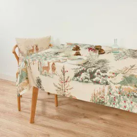 Stain-proof tablecloth Belum Christmas Deer Multicolour 155 x 155 cm by Belum, Tablecloths - Ref: S9801915, Price: 26,67 €, D...