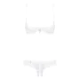 Set di Lingerie con Pizzo Obsessive Alabastra Bianco S/M di Obsessive, Completi intimi - Rif: M0400837, Prezzo: 18,80 €, Scon...