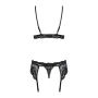 Lace Underwear Set Obsessive 810-SEG-1 Black S/M by Obsessive, Lingerie Sets - Ref: M0400855, Price: 23,80 €, Discount: %