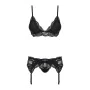 Set di Lingerie con Pizzo Obsessive 810-SEG-1 Nero S/M di Obsessive, Completi intimi - Rif: M0400855, Prezzo: 24,90 €, Sconto: %