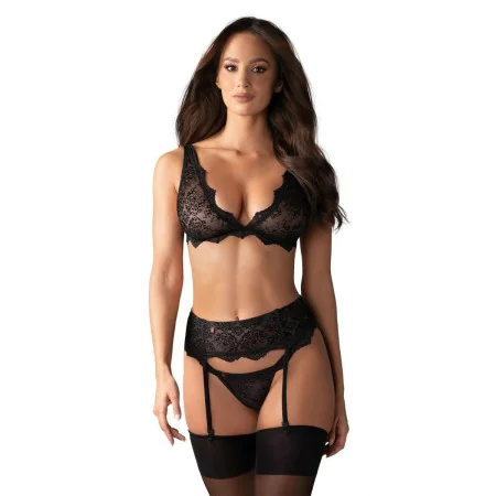 Lace Underwear Set Obsessive Emperita Black S/M by Obsessive, Lingerie Sets - Ref: M0400858, Price: 19,75 €, Discount: %