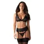 Set di Lingerie con Pizzo Obsessive Emperita Nero S/M di Obsessive, Completi intimi - Rif: M0400858, Prezzo: 19,75 €, Sconto: %