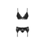 Set di Lingerie con Pizzo Obsessive 810-SEG-1 Nero L/XL di Obsessive, Completi intimi - Rif: M0400866, Prezzo: 23,80 €, Scont...