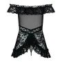 Babydoll Obsessive Flores Preto S/M de Obsessive, Camisolões - Ref: M0400870, Preço: 19,11 €, Desconto: %