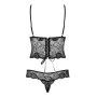 Lacy Bodysuit Alluria Obsessive 12844 Black L/XL by Obsessive, Teddies & Bodysuits - Ref: M0400871, Price: 20,98 €, Discount: %