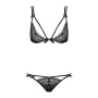 Conjunto de Lingerie com Renda Obsessive Intensa set Preto L/XL de Obsessive, Conjuntos de lingerie - Ref: M0400873, Preço: 1...