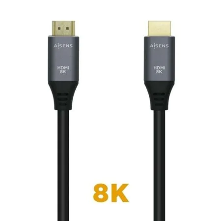 Cabo HDMI Aisens A150-0426 Preto Preto/Cinzento 1 m de Aisens, Cabos HDMI - Ref: S9900847, Preço: 7,79 €, Desconto: %