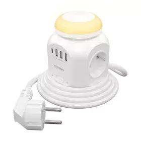 Regleta Enchufes 4 Tomas con interruptor Aisens ASPS-3A1CL01-W (1,8 m) de Aisens, Regletas - Ref: S9901043, Precio: 21,34 €, ...