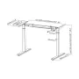 Motorischer Schreibtisch-Ständer Aisens DF01B-079 Schwarz Stahl von Aisens, Schreibtische und Computertische - Ref: S9901078,...