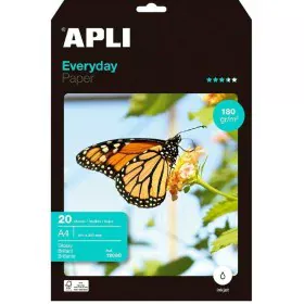 Glossy Photo Paper Apli 12080 A4 20 Sheets (20 Units) by Apli, Printing paper - Ref: S9901298, Price: 7,42 €, Discount: %