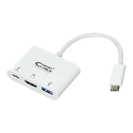 Adaptador USB-C para HDMI NANOCABLE 10.16.4302 Full HD (15 cm) Branco (1 Unidade) de NANOCABLE, Cabos USB - Ref: S9904841, Pr...