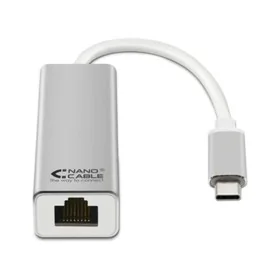 Adattatore di Rete USB 3.0 a Ethernet Gigabit NANOCABLE 10.03.0402 Argentato di NANOCABLE, Cavi Ethernet - Rif: S9904862, Pre...