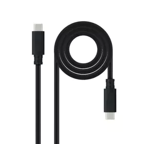 USB-C Cable NANOCABLE 10.01.4102 Black 2 m (1 Unit) by NANOCABLE, USB Cables - Ref: S9904930, Price: 9,83 €, Discount: %