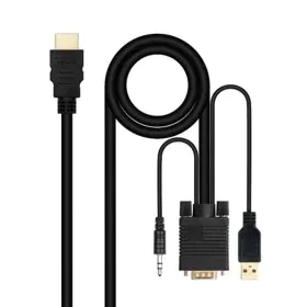 Adattatore HDMI con VGA con Audio NANOCABLE 10.15.4350 1,8 m Nero di NANOCABLE, Adattatori DVI-HDMI - Rif: S9905017, Prezzo: ...