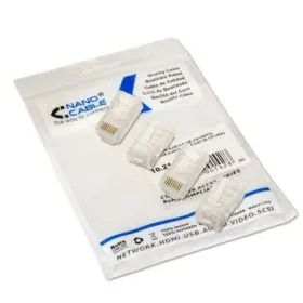 Conector RJ45 Categoria 5 UTP NANOCABLE 10.21.0102-100 100 pcs Transparente de NANOCABLE, Cabos Ethernet - Ref: S9905260, Pre...