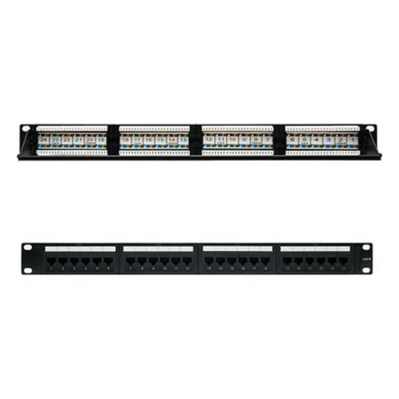 Patch Panel 24 Porte UTP Categoria 6 NANOCABLE 10.21.3124 19" RJ45 Nero di NANOCABLE, Cavi Ethernet - Rif: S9905291, Prezzo: ...