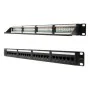 24-port UTP Category 6 Patch Panel NANOCABLE 10.21.3124 19" RJ45 Black by NANOCABLE, Ethernet cables - Ref: S9905291, Price: ...