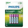 Piles Rechargeables Philips R03B4A70/10 700 mAh 1,2 V de Philips, Piles rechargeables - Réf : S9905881, Prix : 6,29 €, Remise...