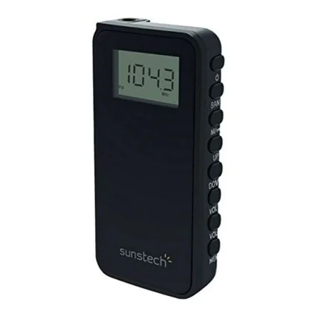 Radio transistor Sunstech RPD23BK Noir de Sunstech, Radio portables - Réf : S9907030, Prix : 29,85 €, Remise : %