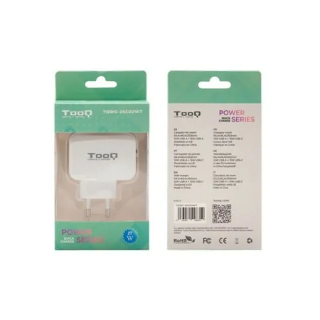 Chargeur Voiture Mur TooQ TQWC-2SC02WT Blanc 27 W de TooQ, Chargeurs - Réf : S9907426, Prix : 9,86 €, Remise : %