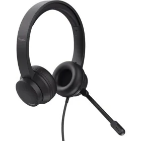 Casques avec Microphone Trust 25087 Noir de Trust, Écouteurs avec microphones - Réf : S9907968, Prix : 17,39 €, Remise : %