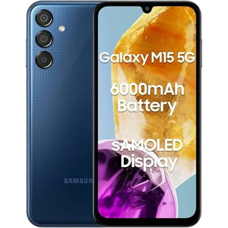 Smartphone Samsung Galaxy M15 6,5" Octa Core 4 GB RAM 128 GB Bleu de Samsung, Smartphones et téléphones portables débloqués -...