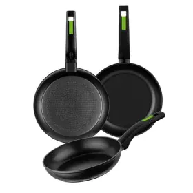 Set of pans Monix TP-8435092423253_240019_Vendor 18/22/26 CM Green Aluminium Bakelite 26 cm (3 pcs) by Monix, Woks & Stir-Fry...