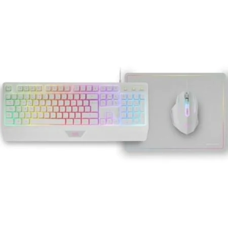 Clavier Mars Gaming MCP124WES Blanc de Mars Gaming, Claviers - Réf : S9912685, Prix : 22,42 €, Remise : %