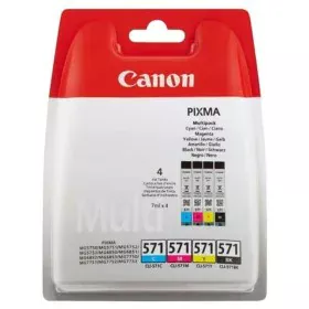 Tinteiro de Tinta Original Canon CLI-571 Multipack Cinzento Multicolor de Canon, Toners e tinta de impressora - Ref: S9912932...