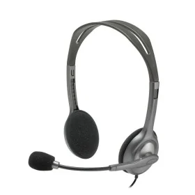 Headphones with Microphone Logitech LGT-H110 Grey by Logitech, Headphones and accessories - Ref: S9912999, Price: 13,53 €, Di...