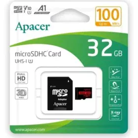 Carte Micro SD Apacer AP32GMCSH10UB-R 32 GB de Apacer, Cartes mémoire - Réf : S9913236, Prix : 6,67 €, Remise : %