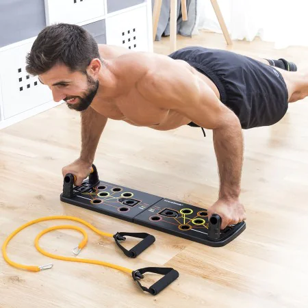 Push-Up Board with Resistance Bands and Exercise Guide Pulsher InnovaGoods by InnovaGoods, Smith Machines - Ref: V0103181, Pr...