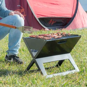 Klappbarer tragbarer Grill für die Verwendung mit Holzkohle FoldyQ InnovaGoods von InnovaGoods, Tragbare Barbecues - Ref: V01...