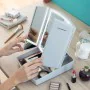 Klappbarer Spiegel mit LED und 3-in-1-Make-up-Organizer Panomir InnovaGoods von InnovaGoods, Kompaktspiegel - Ref: V0103402, ...