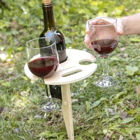 Mesa de Vinho para o Exterior Dobrável e Portátil Winnek InnovaGoods de InnovaGoods, Mesas de piquenique - Ref: V0103486, Pre...